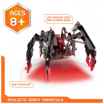 HEX BOTS Remote Control Tarantula, Rechargeable Robot Spider Toys for Kids, Adjustable Robotic Tarantula Spider, Robot Toys for
