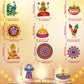 51 Pcs Happy Diwali Hanging Swirls Diwali Lights Party Hanging Swirls Deepavali Party Hanging Decorations Diwali Festival Hangin