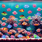 Lhsyfbz 72Pcs Plastic Fish Toys, Tropical Fish, Mini Plastic Fish, Toy Fish Set For Children'S Party Supplies And Decoration