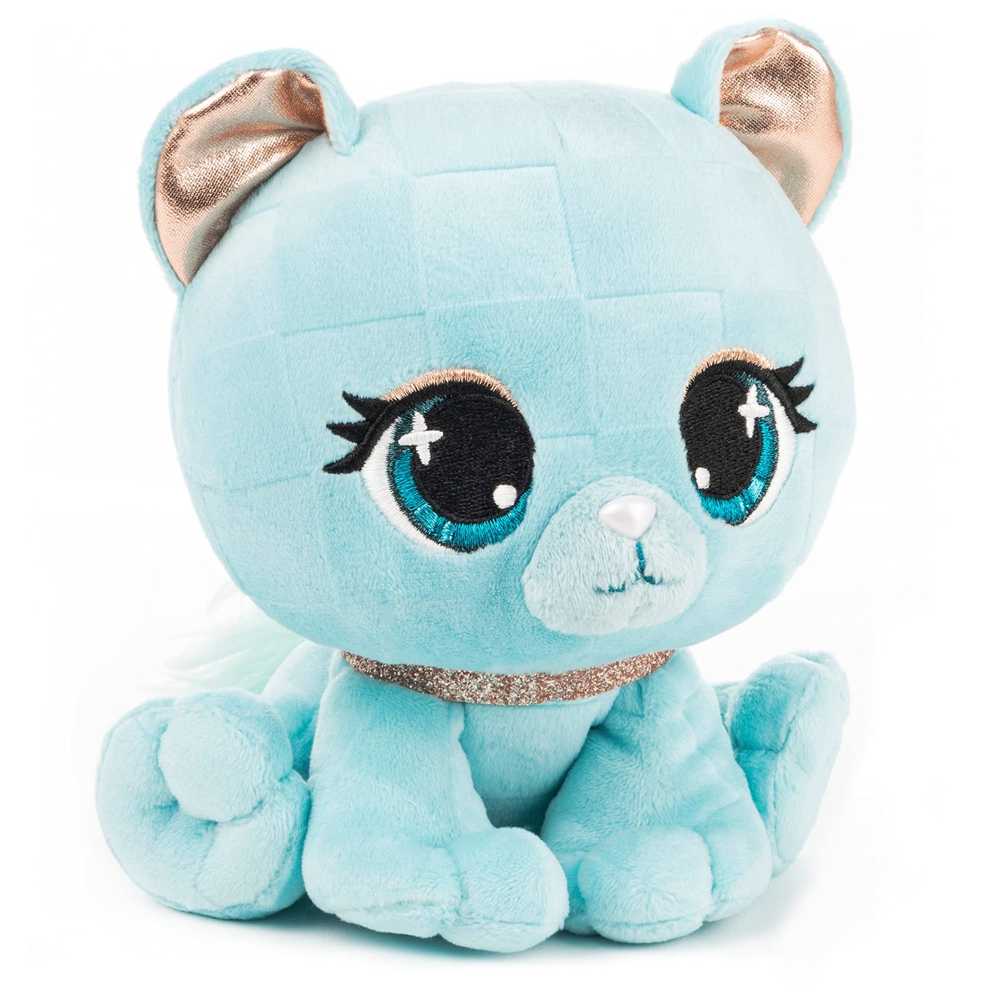 Gund P.Lushes Designer Fashion Pets Audrey Park Panther Premium Cat Stuffed Animal Soft Plush With Glitter Sparkle, Blue, 6