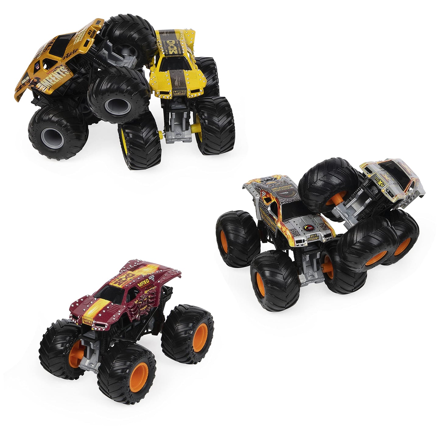 Monster Jam, Official Retro Edition Max-D 5-Pack of 1:64 Scale Monster Trucks, Kids Toys for Boys and Girls Ages 3 and up