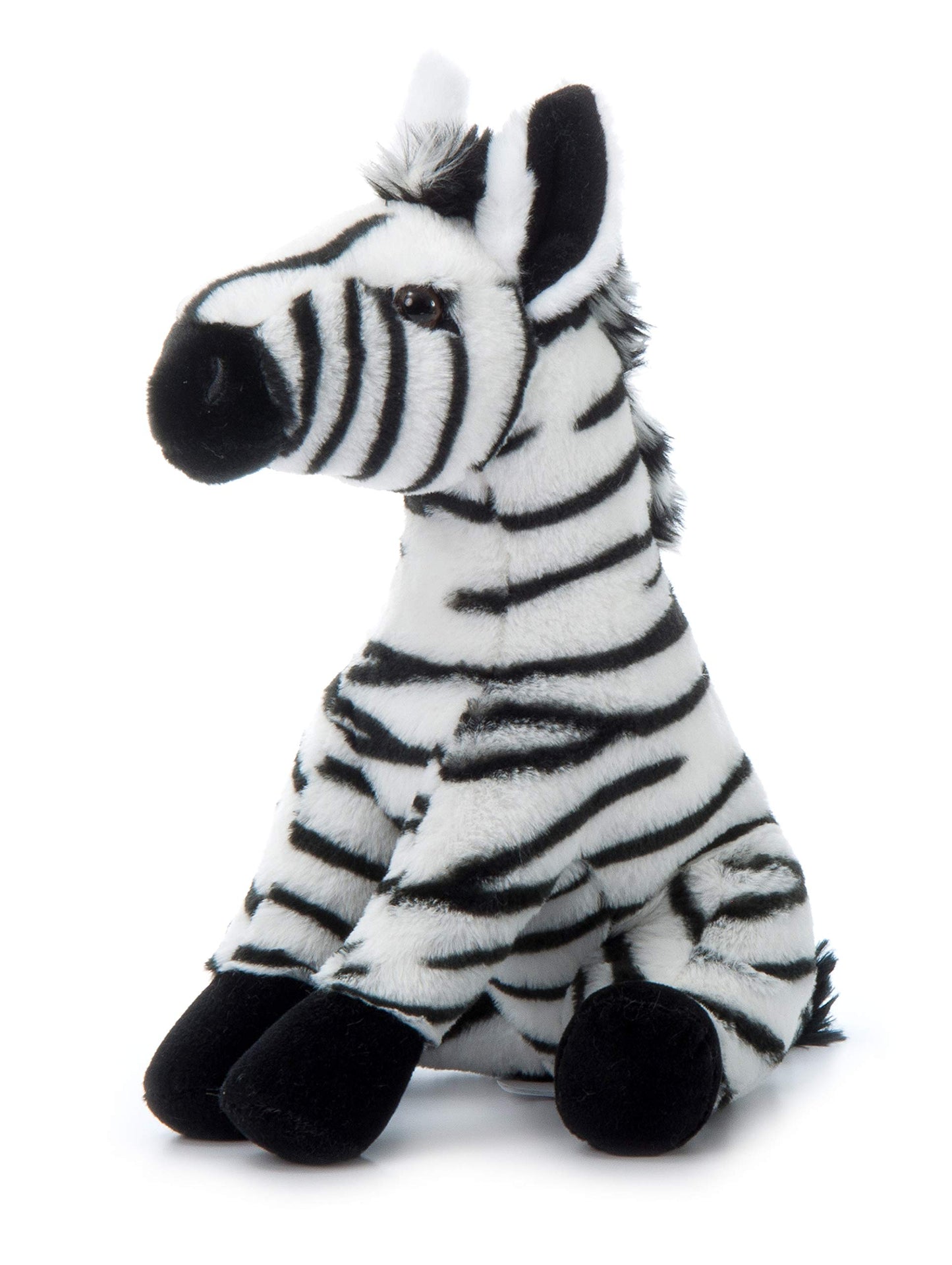 The Petting Zoo Zebra Plush Toy, 12 inch Black & White Stuffed Animal, Model 410173, Gifts for Kids