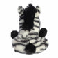Aurora® Grévy Zebra™ Plush Stuffed Animal - 4" Small, White, Soft Polyester - Ideal for Kids' Rooms & Collectors