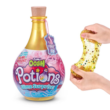 Oosh Potions Slime Surprise (Yellow) By Zuru Diy Slime Kit With Sparkles, Beads, Glittler, Stress Relief, Party Favors, Magical Fluffy Putty Slime For Kids And Girls Ages 6+