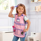 Melissa & Doug Hair Stylist Costume Dress-Up Set, 7 Pcs, Pink/Purple, Polyester, Ages 5+ (Model 4847)