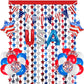 Red White And Blue Balloons Party Decorations With Patriotic Theme Foil Fringe Curtain For Graduation Party Supplies Nautical Ve