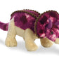 Aurora® Ferocious Dinos & Dragons Triceratops Stuffed Animal - Prehistoric Fun - Cuddly Companions - Purple 14 Inches