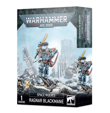 Games Workshop Warhammer 40,000 Space Wolves Ragnar Blackmane - Black Model Figure