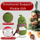 Ruifengsheng Emotional Support Pickle, Handmade Emotional Pickled Cucumber Gift With Positive Card Creative Cute Wool Inspiratio