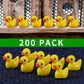 200 Pieces Mini Resin Ducks Yellow Tiny Duckies For School Project Accessories Miniature Characters Fairy Garden Landscape Aquar