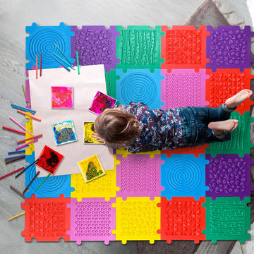 Onyoloy Foam Play Mat For Kids: 12 Pieces Square Eva Foam Interlocking Tile Floor Puzzle Mat, Infant And Toddler Play Mat, Soft