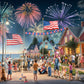 4th of July Jigsaw Puzzle 1000 Piece by Vermont Christmas Company - 4th of July Puzzles with Randomly Shaped Pieces - 26 5/8 x 19 1/4