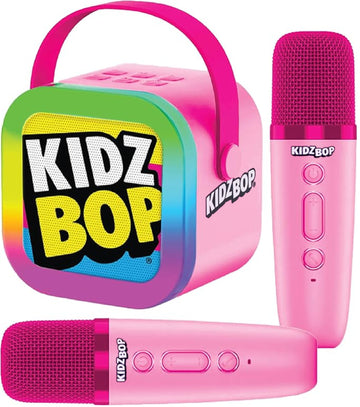 Move2Play, Mini Karaoke Machine For Kids | Includes 20+ Kid Songs | 2 Microphones | Connect With Bluetooth | 2, 3, 4, 5+ Year Ol
