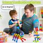 Kids STEM Building Toys for 3 4 5 6 7 8+ Year Old Boy Girl Birthday Gift, 186 Pcs Preschool Classroom Learning Activities Fine M