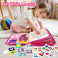12-page Busy Board Montessori Toddler Toys for 1 2 3 4 Years Old, Busy Book for Toddlers 1-3 Girl Birthday Gift, 24 in 1 Activit