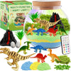 NESAPTO Dinosaur Terrarium Crafts Kit for Kids-LED Night Light-Up Birthday Gift for Boys Ages 4 5 6 7 8-12 Years Old, DIY Arts &