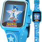 Accutime Kids Sega Sonic The Hedgehog Blue Educational Touchscreen Smart Watch Toy For Boys, Girls, Toddlers - Selfie Cam, Learning Games, Alarm, Calculator, Pedometer (Model: Snc4133Az)