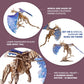 UGEARS Wooden 3D Dragon Puzzle - Mechanical DIY Kit for Adults, Large Size, Engineered Wood, Model 70151, Wood Color, 320 Pcs