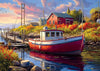 Buffalo Games 500 Piece Jigsaw Puzzle - Old Boathouse - Large Multicolor - Challenging Adult Puzzle - Model 37009