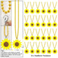 KeeStar 24 Pack Sunflower Necklace Party Favors for You are My Sunshine Themed Baby Shower, Friendship Party, Birthday, School C