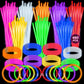 Springflower 480 Pcs Glow Sticks Bulk Glow Sticks Bracelets For Party Favors Supplies,Neon Party Favors For Glow Party, Wedding, Concert, Raves And Birthday