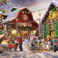 Vermont Christmas Company 'Christmas Corner' Jigsaw Puzzle 1000 Piece - Holiday Puzzles For Adults & Families - Randomly Shaped