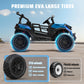 Arbeli 24V 2 Seater Ride On Car Truck, 4X200W, Eva Tires, 4Wd/2Wd, Remote Control, Rainbow Lights, Shock Absorbers, Bluetooth, R
