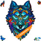 Unidragon Wooden Puzzles For Adults Unique Jigsaw Puzzles - Small Majestic Wolf Small 6.7' ?9.5 99 Pcs Deko With Cut 0.03 Mm Wood Accuracy Animal