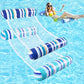 Pool Floats Adult - 2 Pack Inflatable Pool Floats Hammock, Multi-Purpose 4-In-1Pool Floats For Adults, Swimming Pool Water Hammo