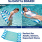 3 Pack - Aqua Original 4-in-1 Monterey Hammock, Inflatable Pool Floats for Adults, Patented Thick, Non-Stick PVC Material, 2 Lig