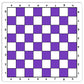 WE Games Mousepad Chess Board 20 in. Purple Color with Classic Design - enhanced Tournament Chess Mat  Perfect Travel Chess Board for mature-themeds