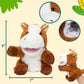 Easfan Horse Hand Puppet With Movable Mouth Interactive Storytelling Cute Soft Plush Toy Creativity And Imagination Easter Chris