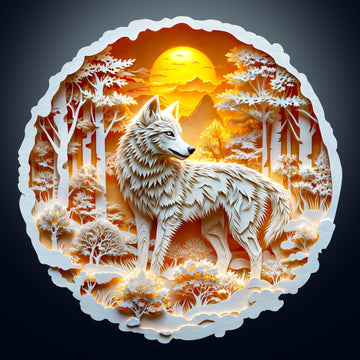 Wooden Puzzles For Adults, Unique Animal Shaped Silentwolf Adult Puzzle, 3D Vision Wooden Jigsaw Puzzles Adult, Challenging Crea