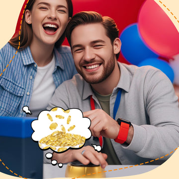 Refarico Funny Button With Sound Effects, Dollar Button For Quiz Competition And Family, Button Desk Accessories, Gag Gifts For