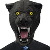 PartyHop Black Panther Mask Leopard Wild Animal Latex Full Head Realistic Masks Fancy Dress Costume for Halloween Party