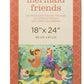 Petit Collage Floor Puzzle Mermaid Friends 24 Pieces | Large Puzzle For Kids | Completed Mermaid Puzzle Measures 18” X 24” | Makes A Great Gift Idea For Ages 3+