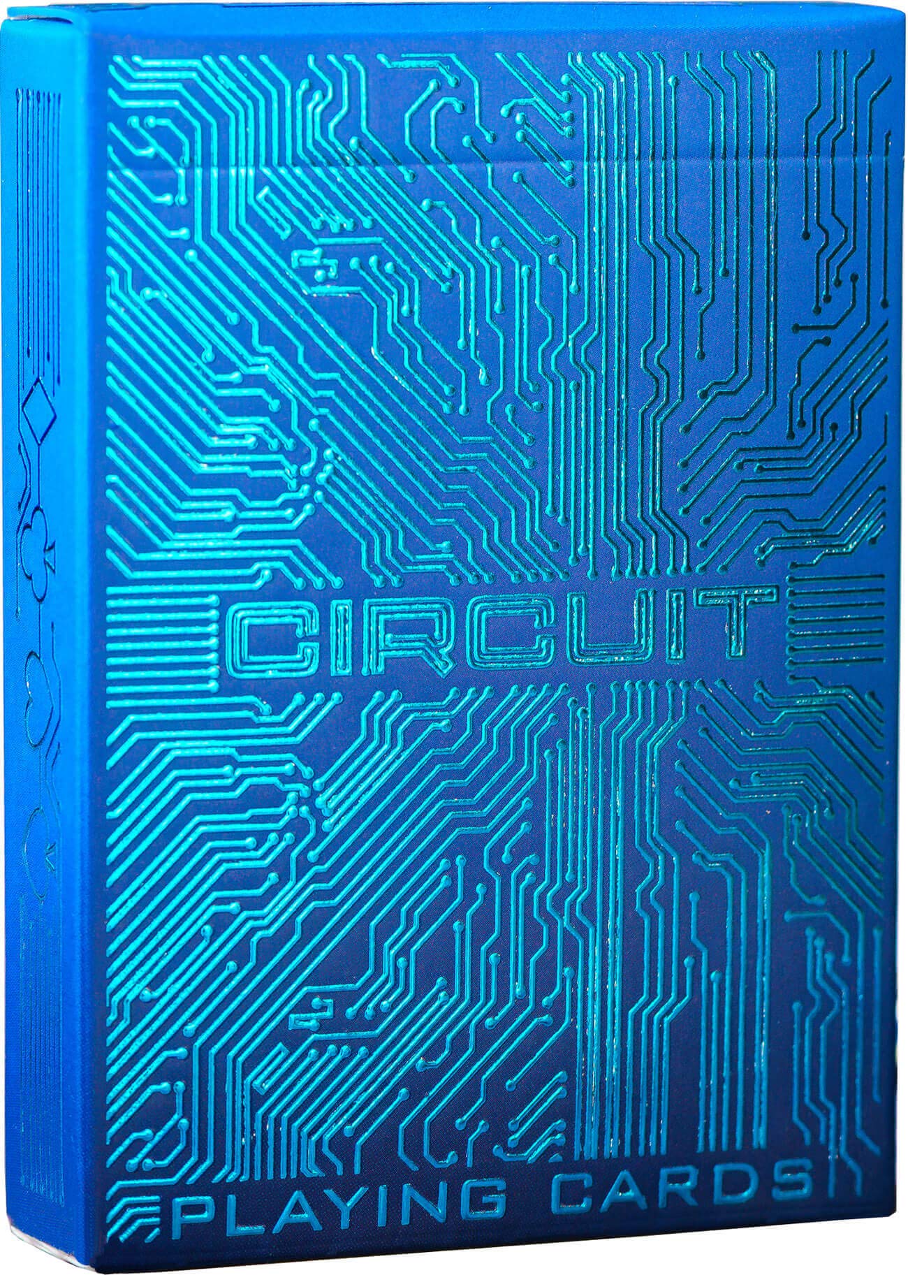 Circuit Ice Blue Playing Cards with Free Card Game eBook  Creative Deck of Cards  enhanced Card Deck  Cool game-style Cards  Unique Bright Colors for Kids & mature-themeds  Computer Themed  Black Playing Cards