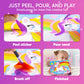 Klever Kits Glow Sand Art Kits for Kids, Glow in The Dark Sand Painting with 14 Colors, Kids Crafts, 6 Fantasy Templates & 4 DIY