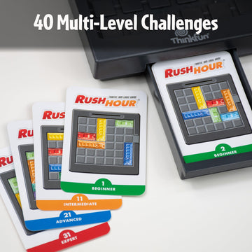 Thinkfun Rush Hour Traffic Jam Logic Game - Engaging Stem Toy For Kids Age 8 And Up | Enhances Reasoning & Planning Skills | Over 20 Awards Winner | Trusted Worldwide Seller For Over 20 Years
