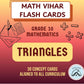 Math Vihar Triangles Flash Cards For Grade 10 | 30 Concept Cards | Cbse Icse Igcse Maths SelfLearning Tool | Similarity, Theore