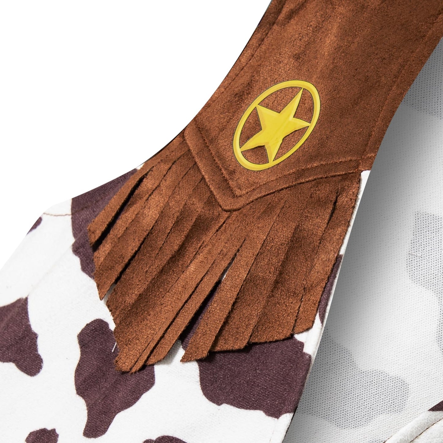 IWALUE Kids Boys Cowboy Costume Dress Up Halloween Party Cosplay with Bandana Cowboy Hat(White,11-12Years)