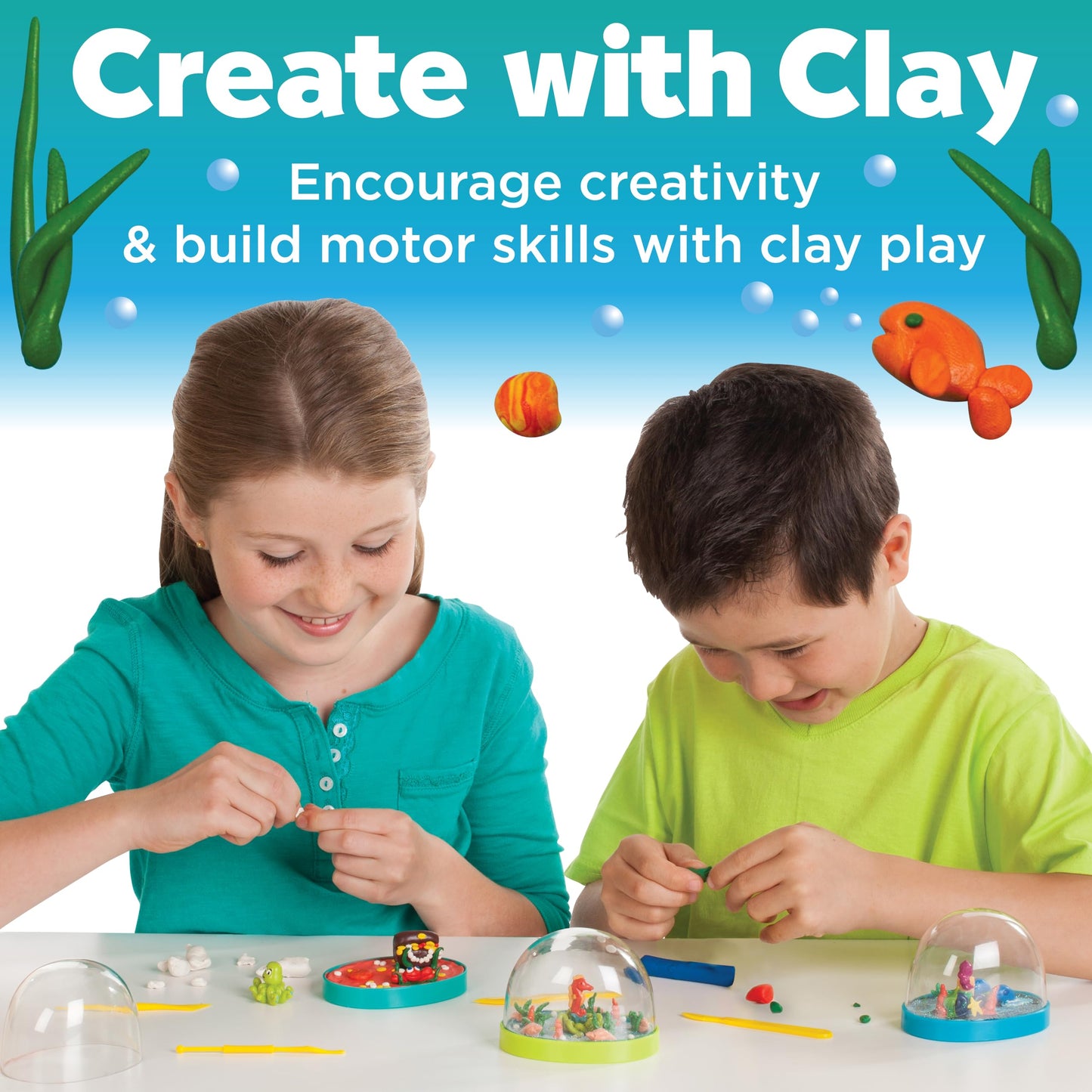 Creativity for Kids Make Your Own Under the Sea Water Globes - Make 3 DIY Snow Globes, Arts and Crafts for Boys and Girls, Kids