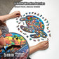 Sea Turtle Voyage - 200 Piece Wooden Puzzles for mature-themeds - 16 x 10.4 in - Extra-Thick 5 mm Wood Puzzle  Hand-Shaped Pieces  Marine Life Mosaic Design - enhanced Gift for Puzzle Lovers by LEOGOR