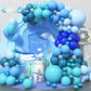 Gresahom Blue Balloons Arch Kit, Slate Teal Blue Royal Blue Turquoise Balloons Garland Kit, Ocean Theme Birthday Party Decoratio