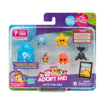 Adopt Me! Pets Multipack Into The Sea - Hidden Pet - Top Online Game - limited availability Virtual Item Code Included - Fun Collectible Toys for Kids Featuring Your Favorite Pets  Ages 6+