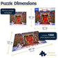 White Mountain Christmas Puzzles 1000 Pieces Winter Theme Jigsaw Puzzle For Adults And Family - Christmas Lights