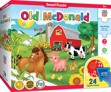 Old Mcdonald Floor Puzzle W/Sound 24 Pc