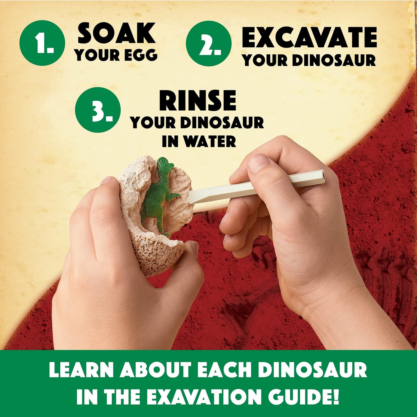 MindWare Dig It Up! Dinosaur Eggs Excavation Kit - Multicolor Science Activity for Kids, Fun Educational Toy