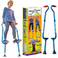 Geospace Original Walkaroo Steel 'Wee' Balance Stilts with Adjustable Height for Little Kids & Beginners (Ages 4+ and up to 120 lbs) for Active Play & Excercise (Blue)