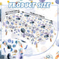 Preboun 4 Pcs First Trip Around The Sun 42.5 x 70.8 Inch Space Party Tablecloth First Trip Around The Sun Birthday Decoration Sp